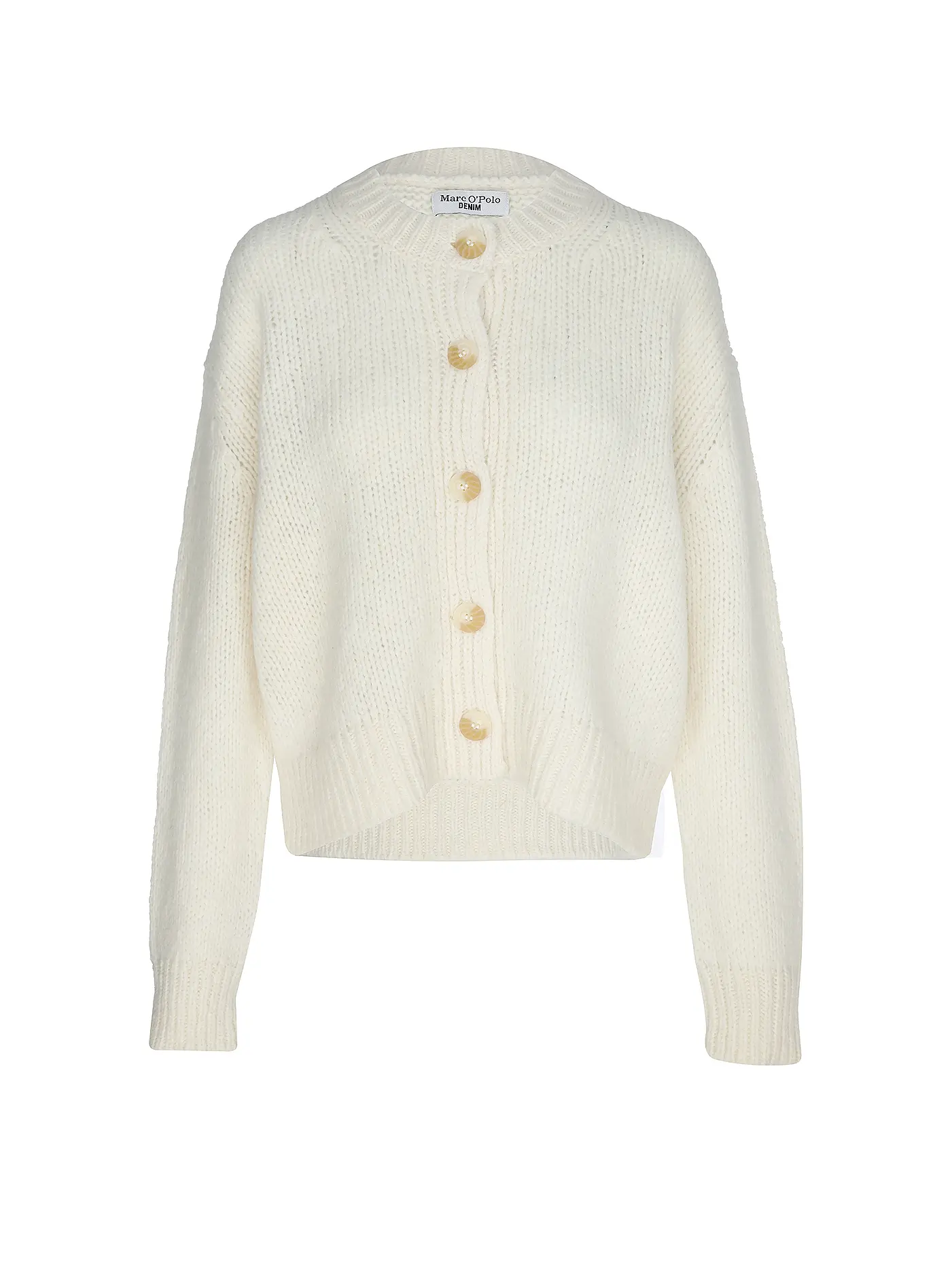 MARC O'POLO DENIM | Strickjacke | weiss
